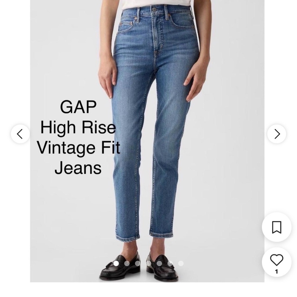 GAP Women's Vintage Fit Blue Ankle Jeans